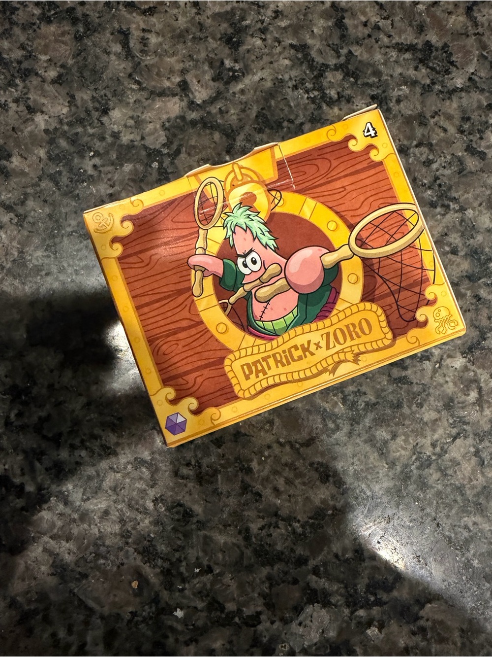 McDonald's Yellow Patrick & Zoro Card Game Box